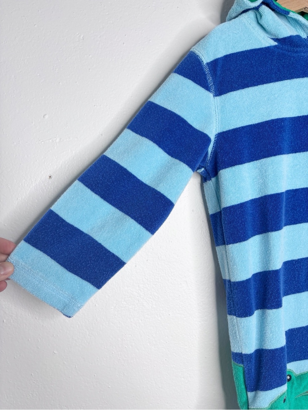Mini Boden Blue Quartz Croc Towelling Throw On Swim Cover Up Size 5-6yrs - Picture 4 of 7